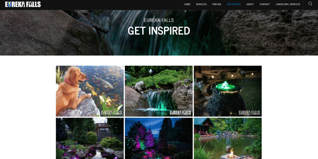 Eureka Falls Website Design