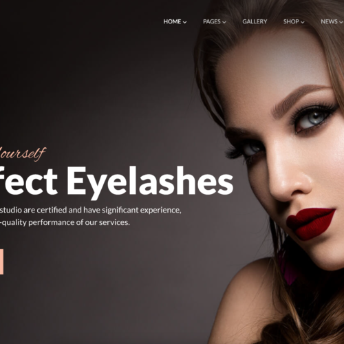 eyelash website design portland